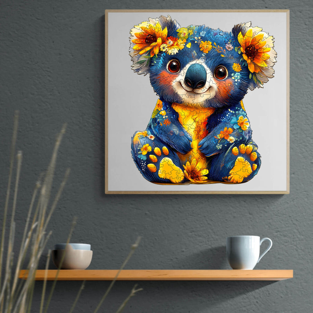 Colorful Koala Wooden Jigsaw Puzzle