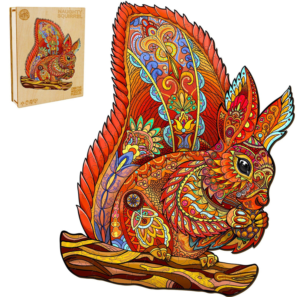 Naughty Squirrel Wooden Jigsaw Puzzle