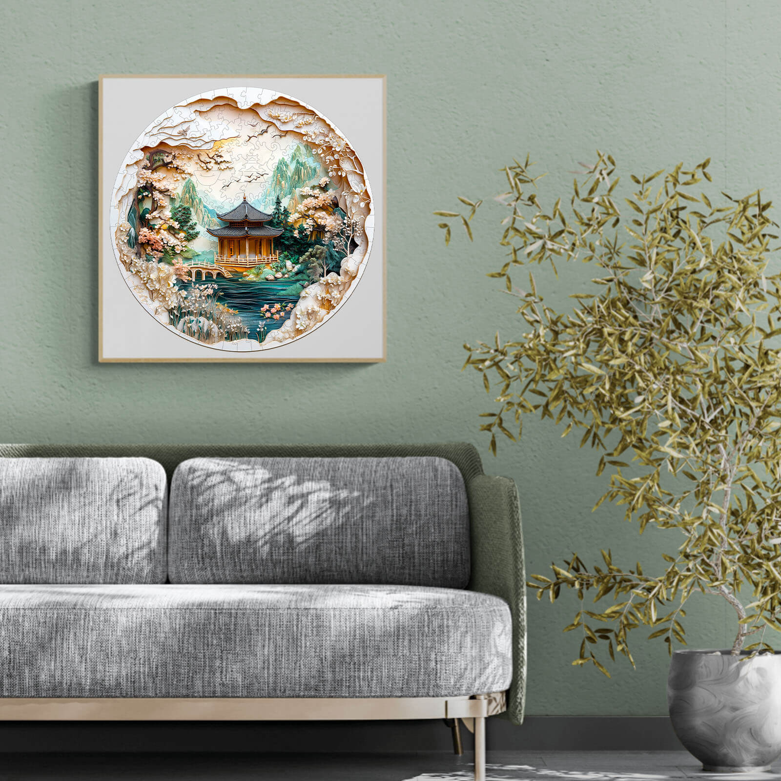 3D Chinese Landscape Painting Wooden Jigsaw Puzzle