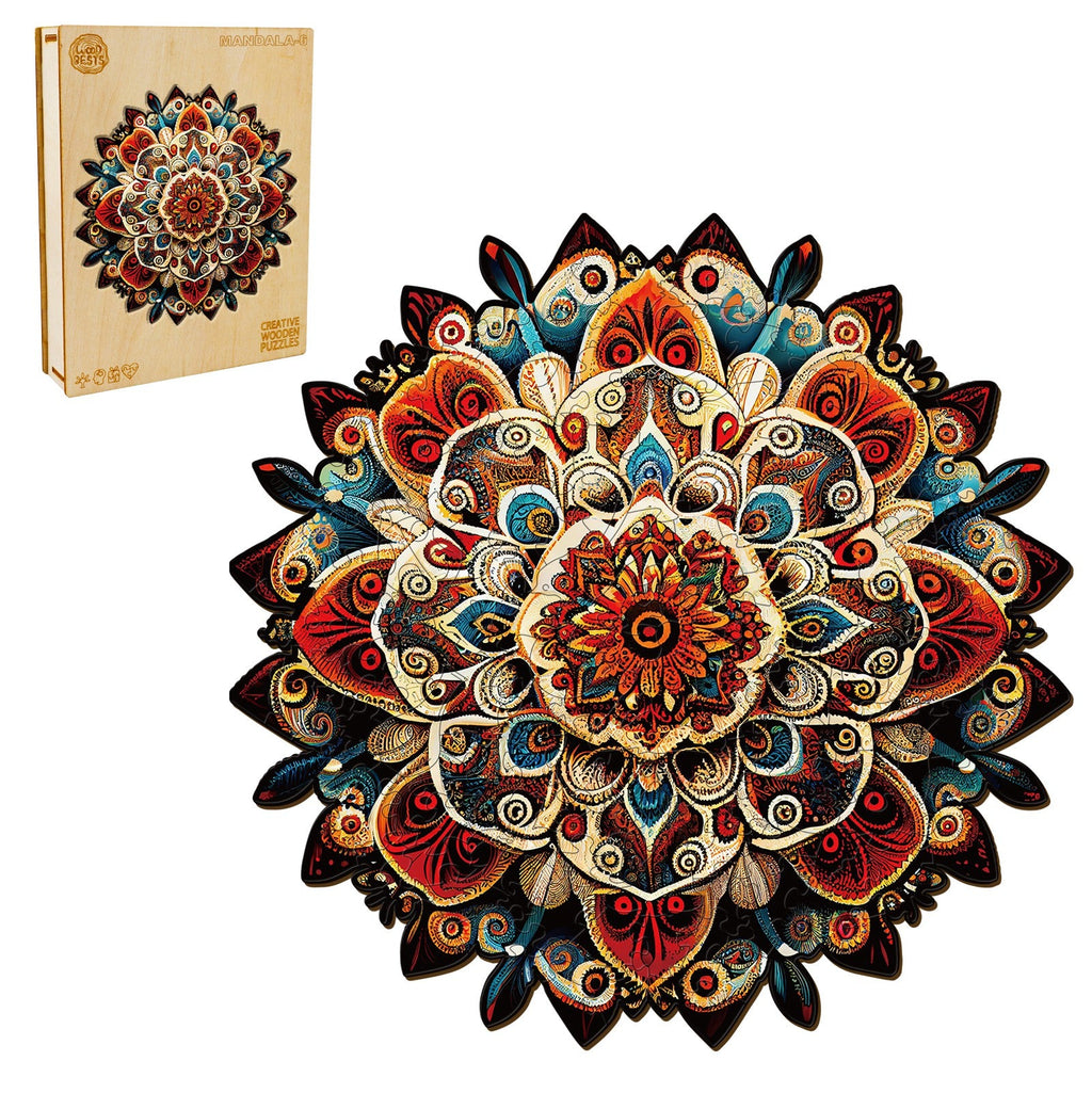 Mandala-6 Wooden Jigsaw Puzzle