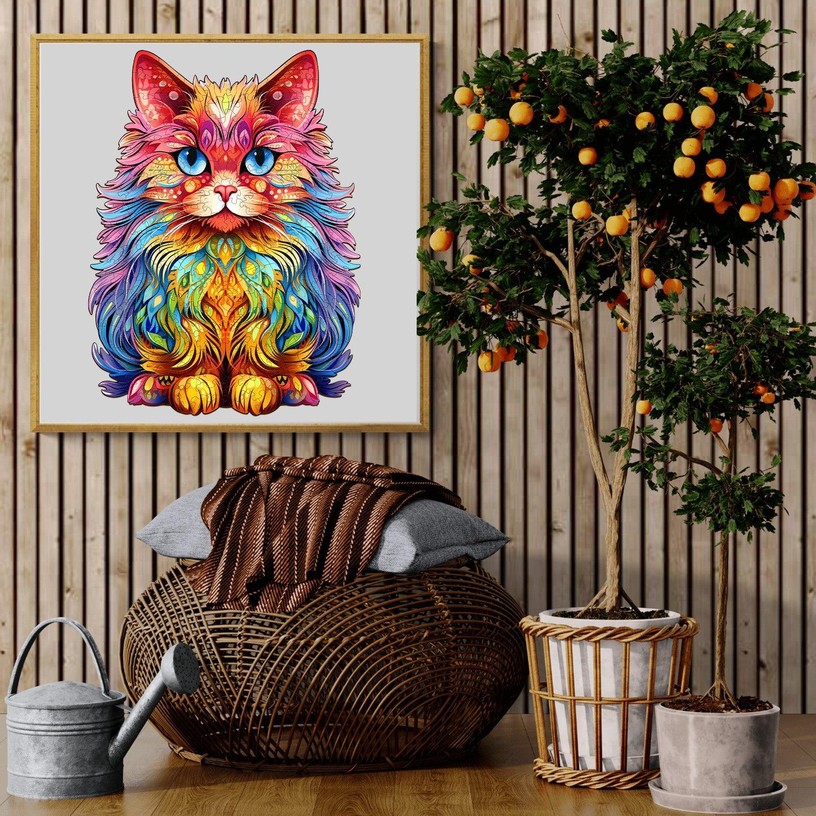 Persian Cat-3 Wooden Jigsaw Puzzle