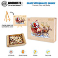 Santa and Rudolph Wooden Jigsaw Puzzle