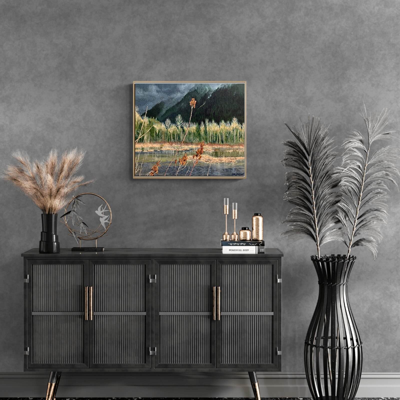 Distant Storm - By Artist Marianne K Palmer
