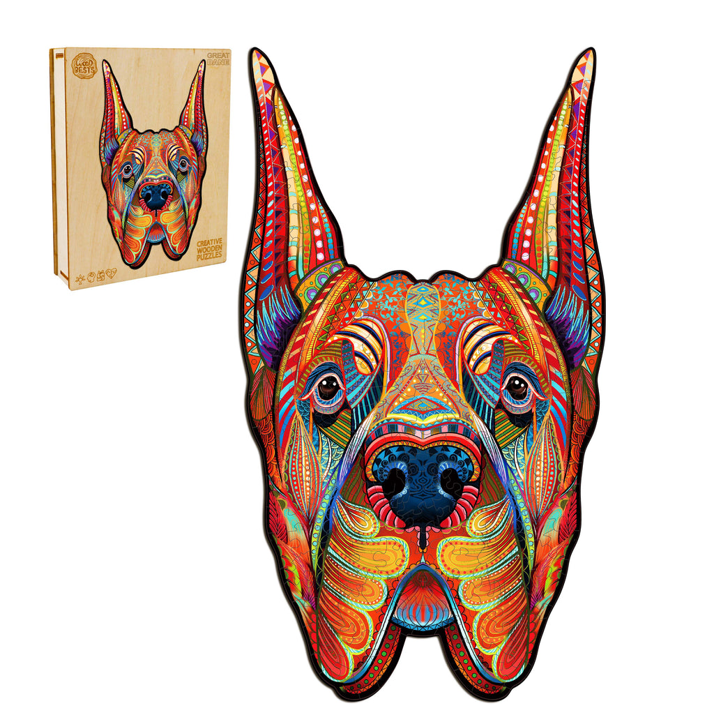 Great Dane Wooden Jigsaw Puzzle