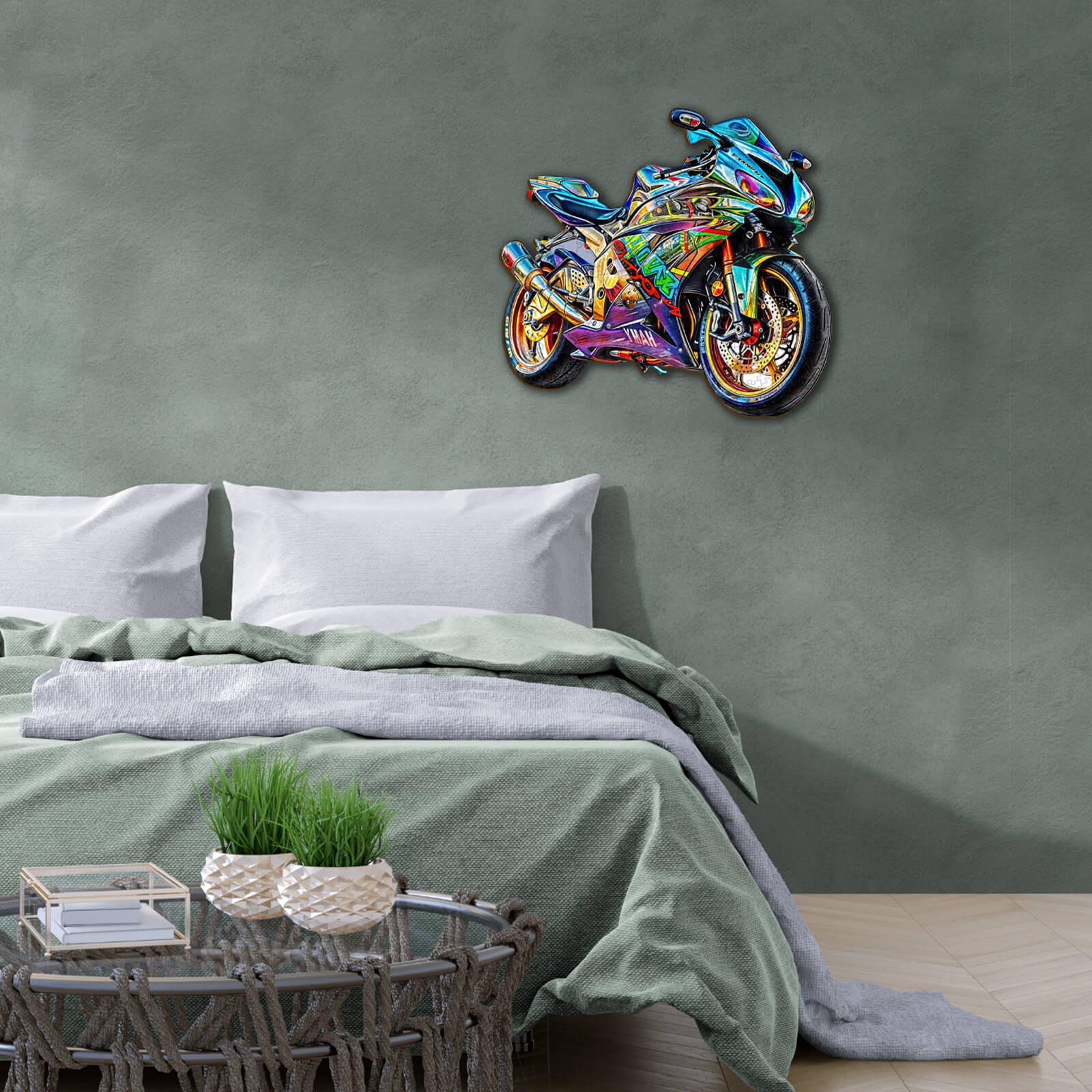 Motorcycle Wooden Jigsaw Puzzle