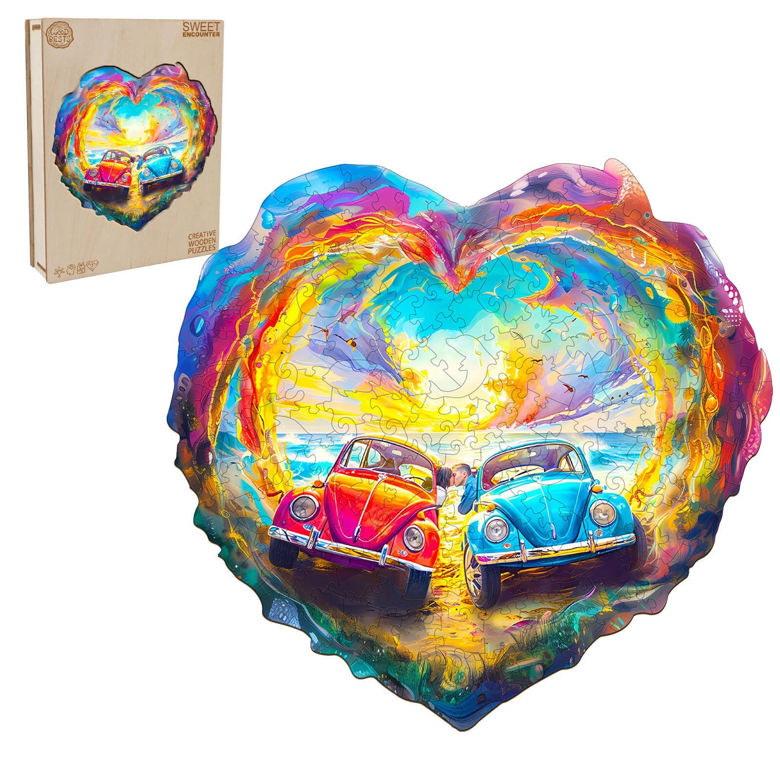 Sweet Encounter Wooden Jigsaw Puzzle