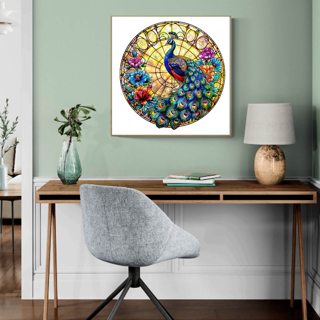 Peacock King Wooden Jigsaw Puzzle