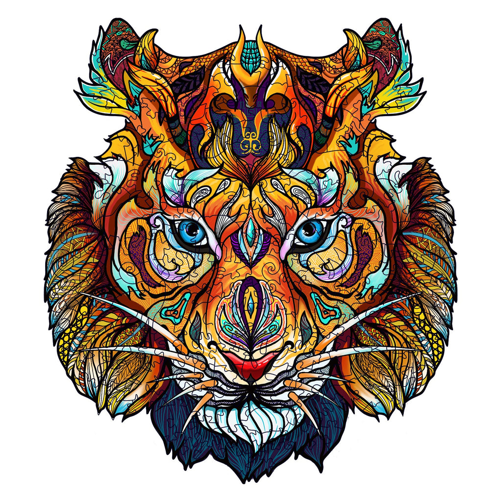 Invincible Tiger Wooden Jigsaw Puzzle