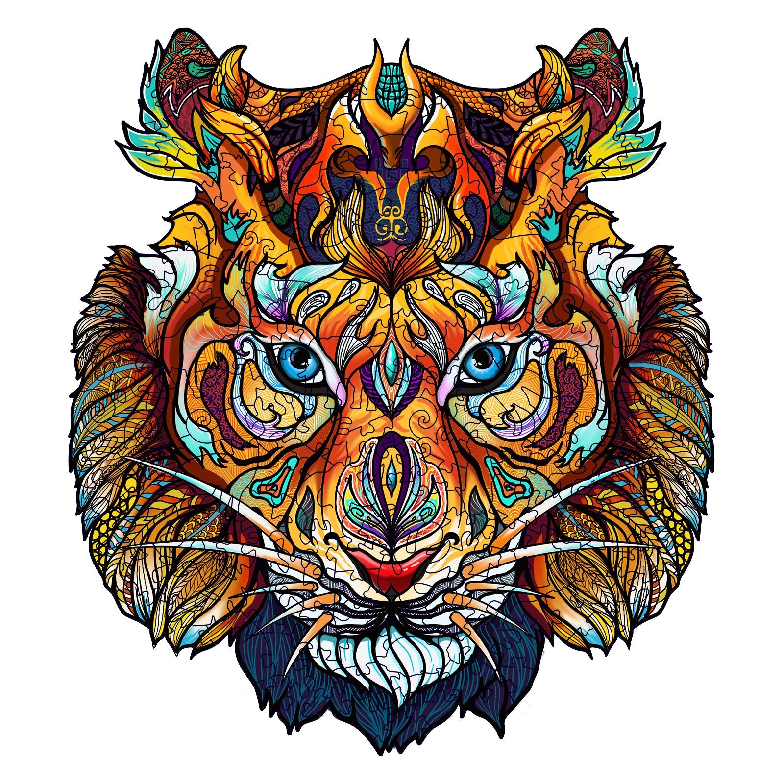 Invincible Tiger Wooden Jigsaw Puzzle