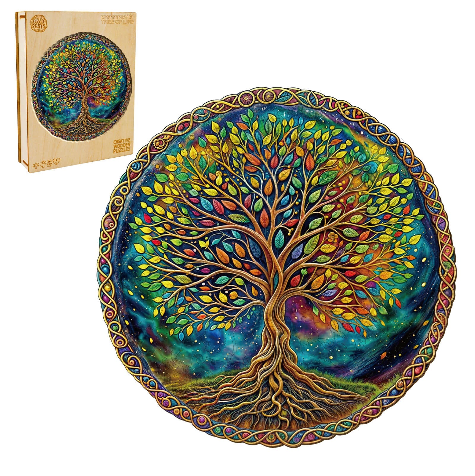 Mysterious Tree of Life Wooden Jigsaw Puzzle