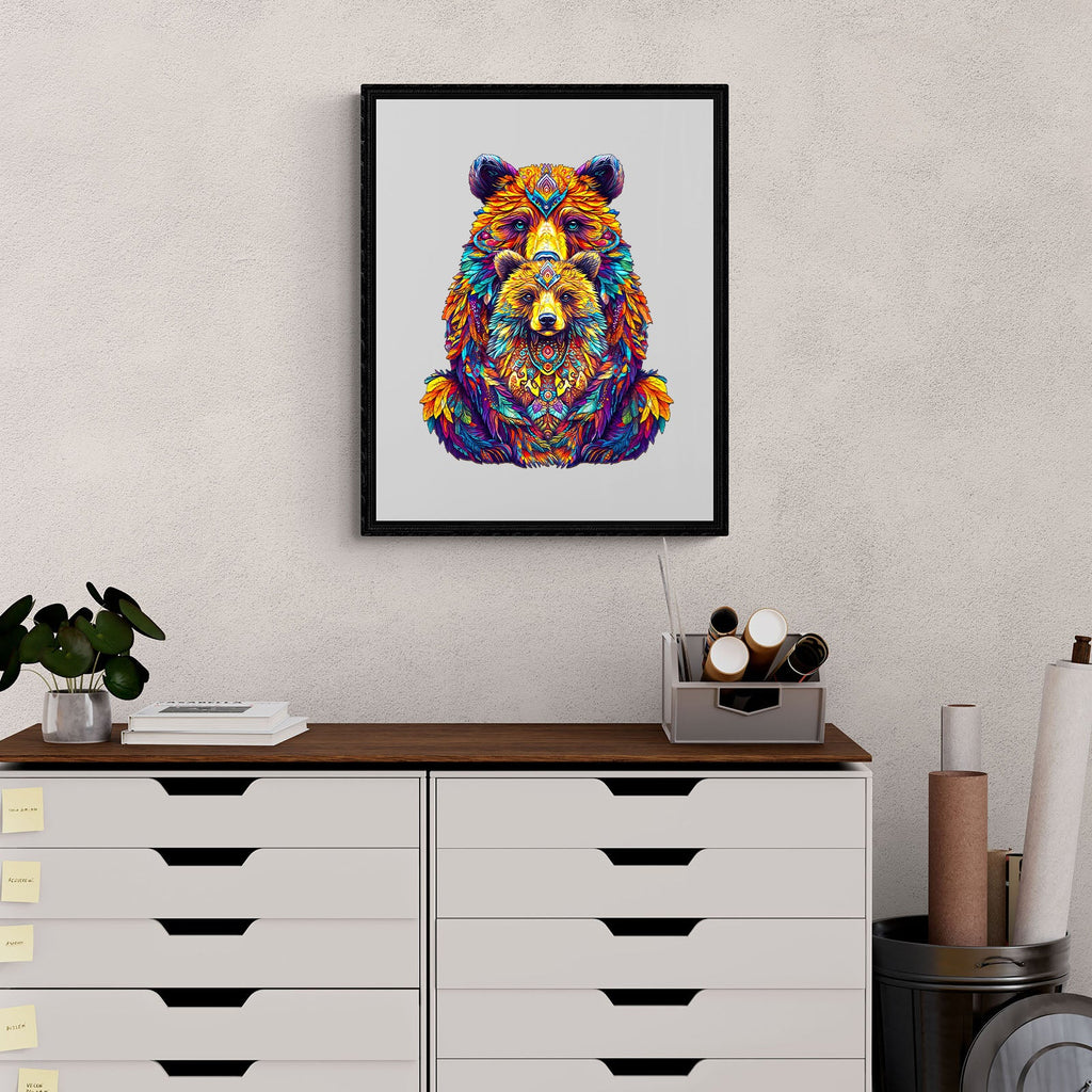 Parent-child bear Wooden Jigsaw Puzzle