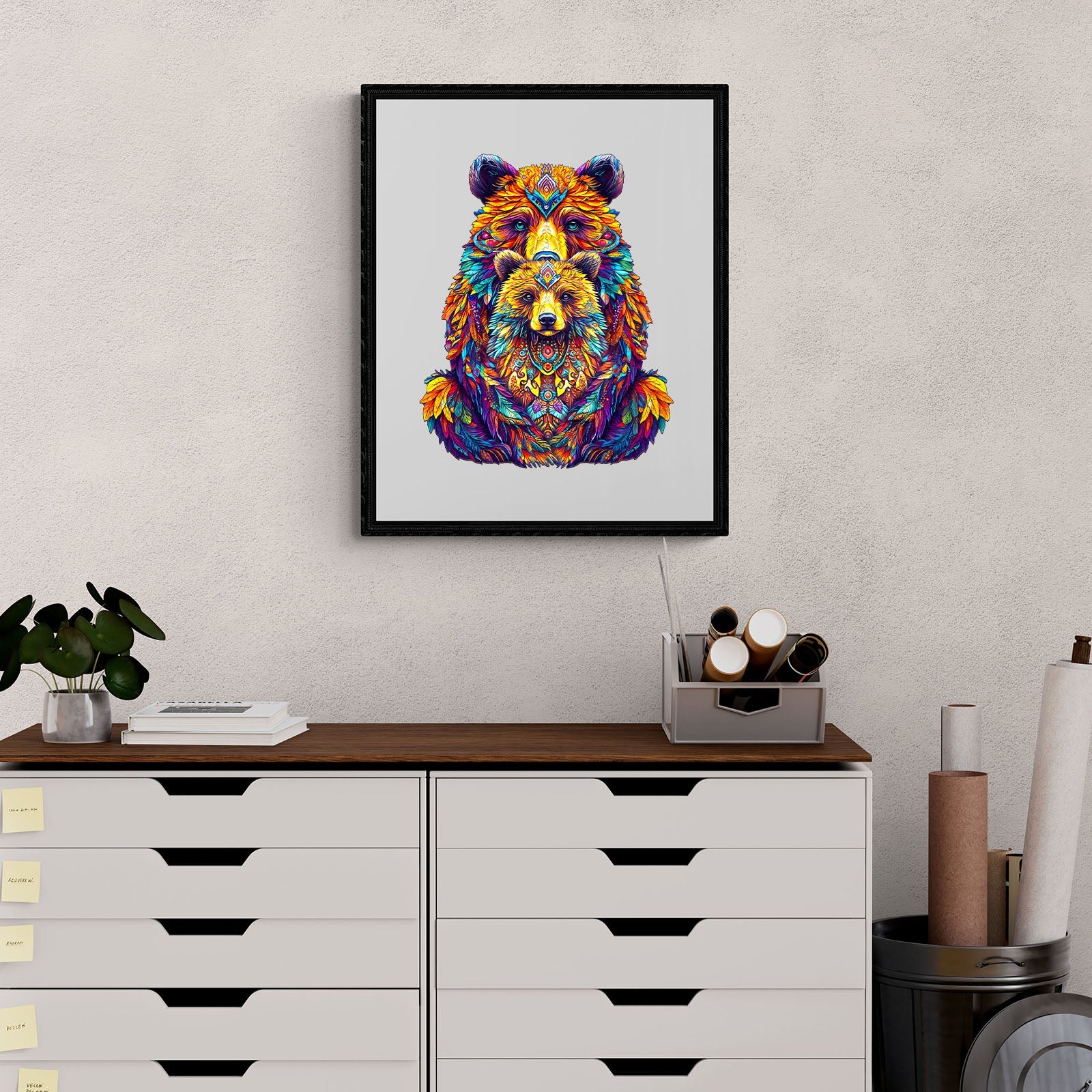 Parent-child bear Wooden Jigsaw Puzzle