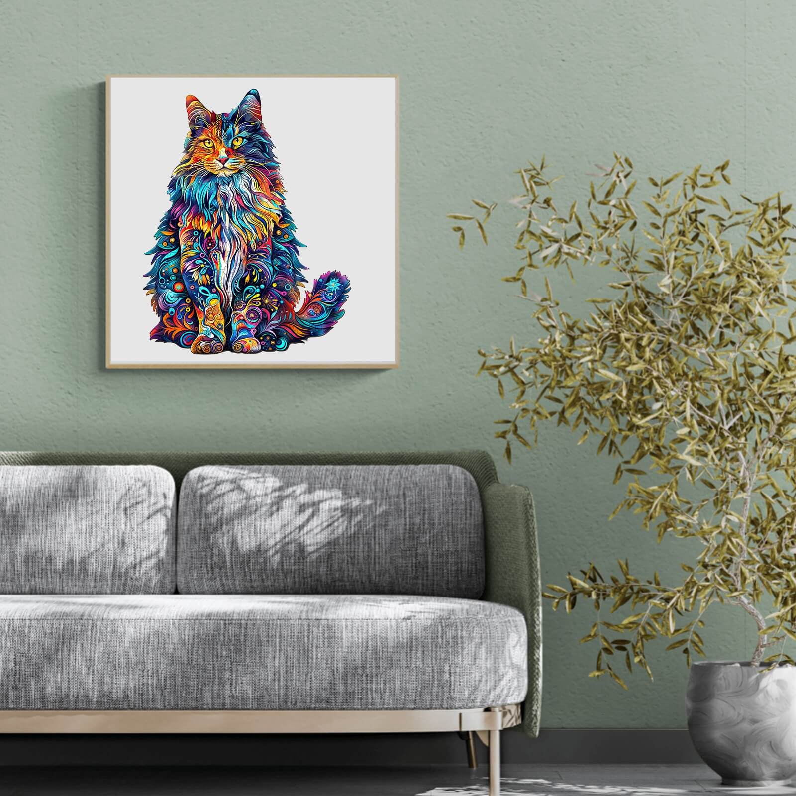 Maine Cat-3 Wooden Jigsaw Puzzle
