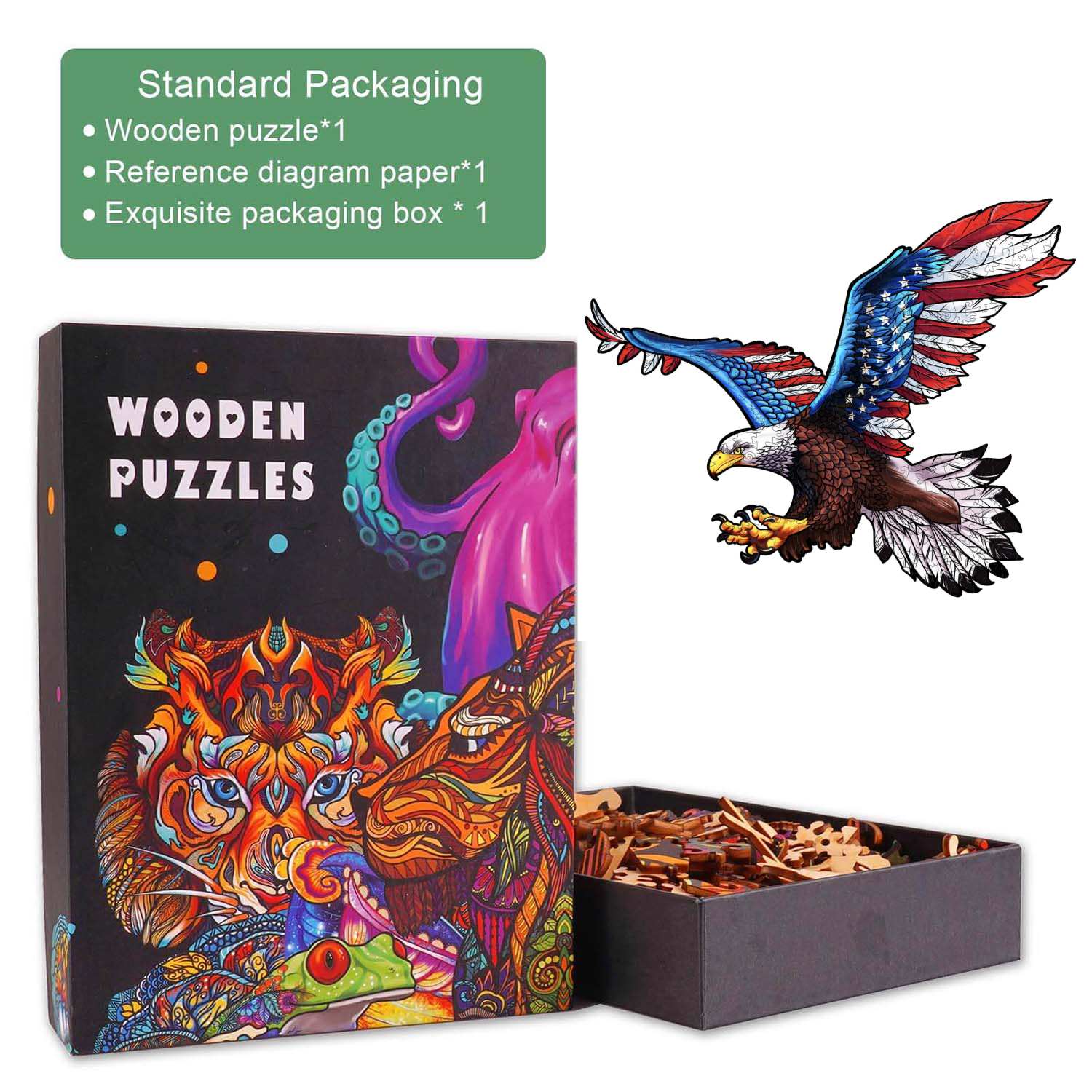 Free Eagle Wooden Jigsaw Puzzle - Woodbests