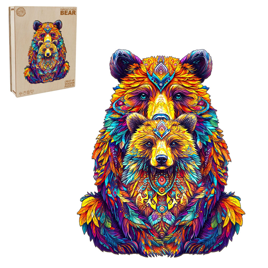 Parent-child bear Wooden Jigsaw Puzzle