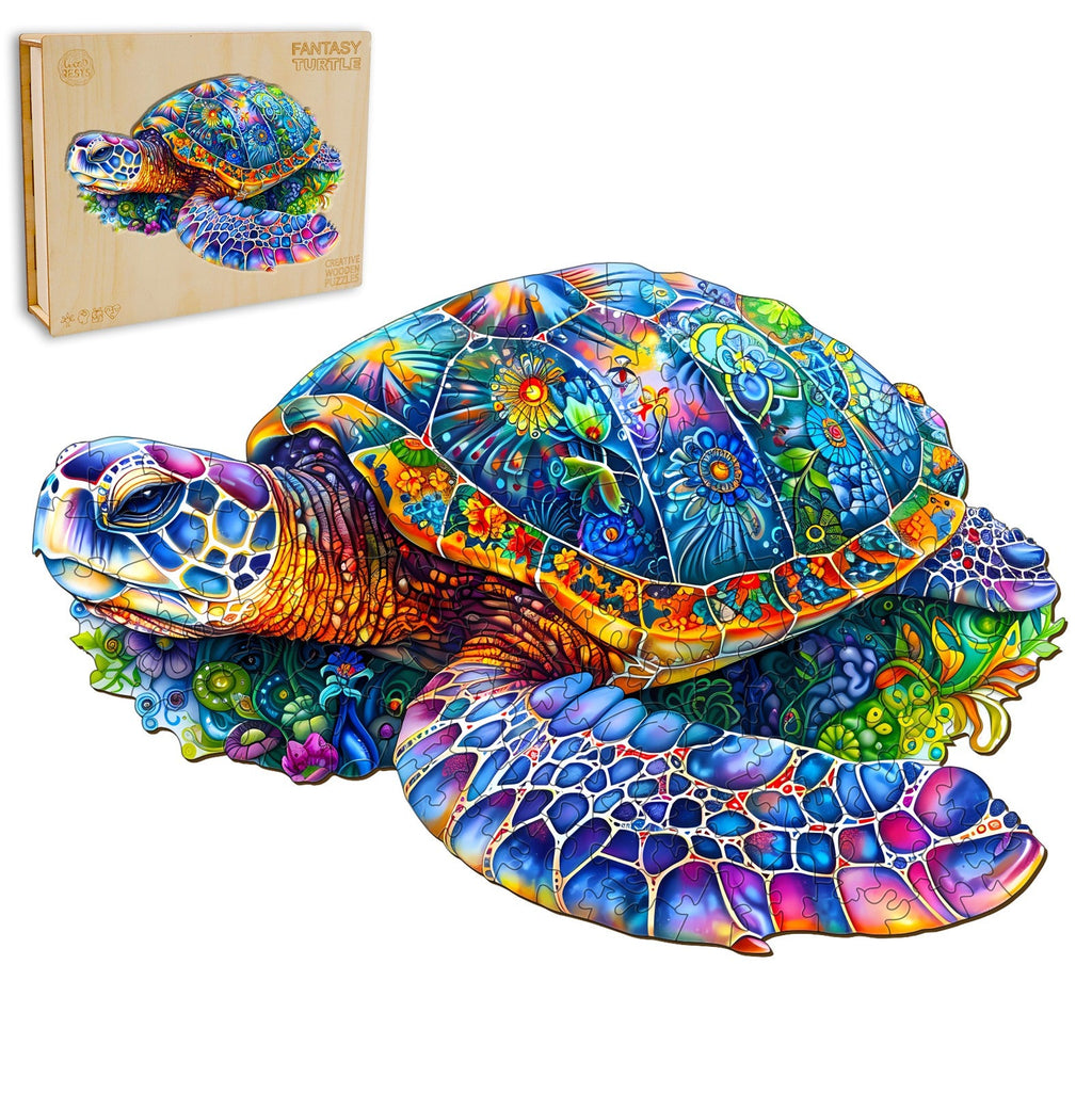 Fantasy Turtle Wooden Jigsaw Puzzle