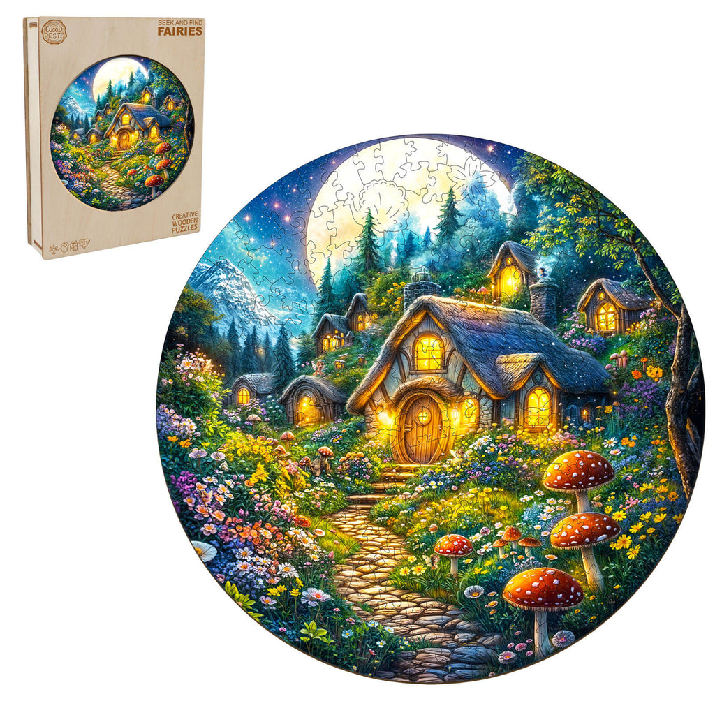 SEEK AND FIND FAIRIES Wooden Jigsaw Puzzle