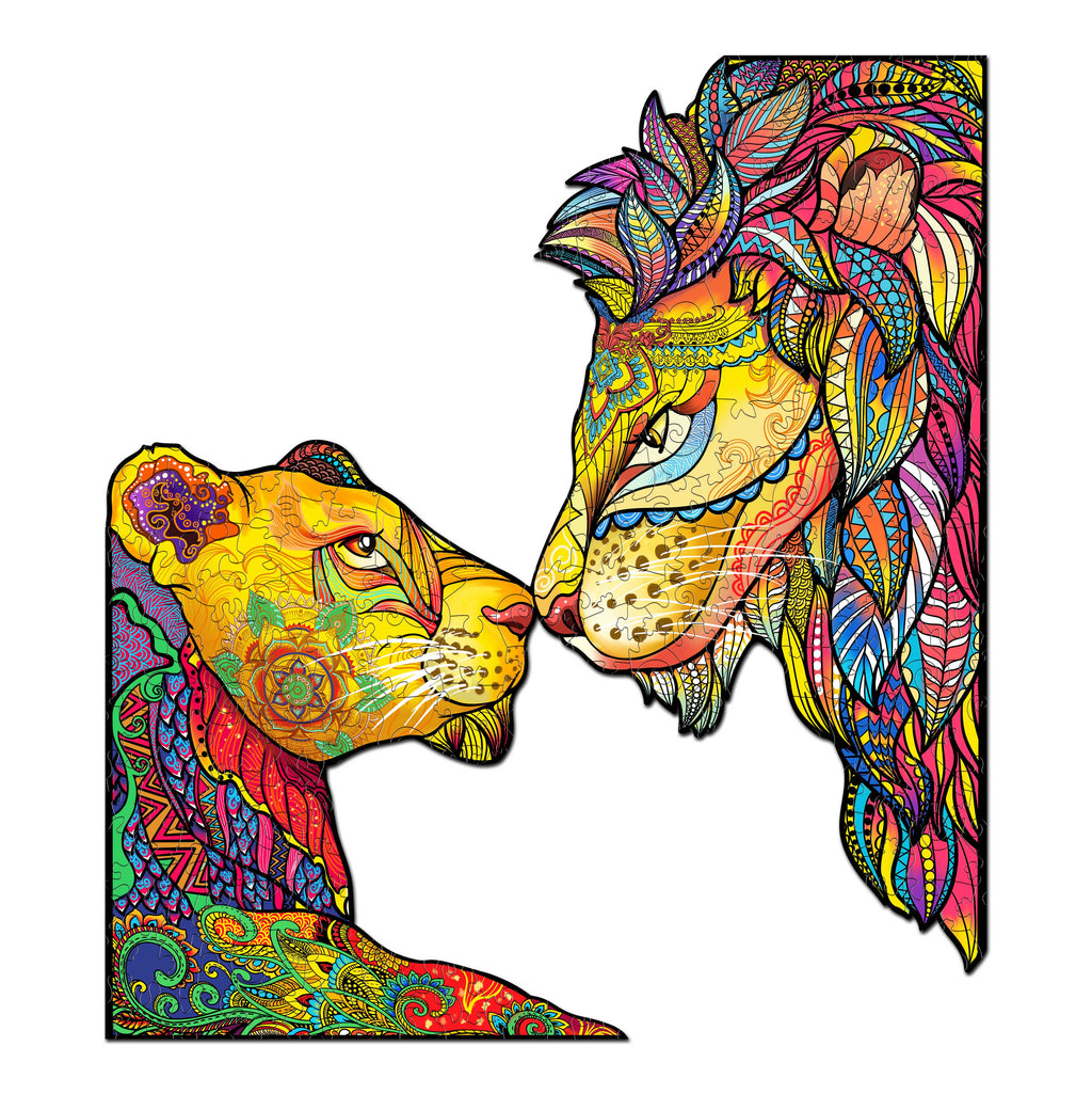 Affectionate Sight Wooden Jigsaw Puzzle