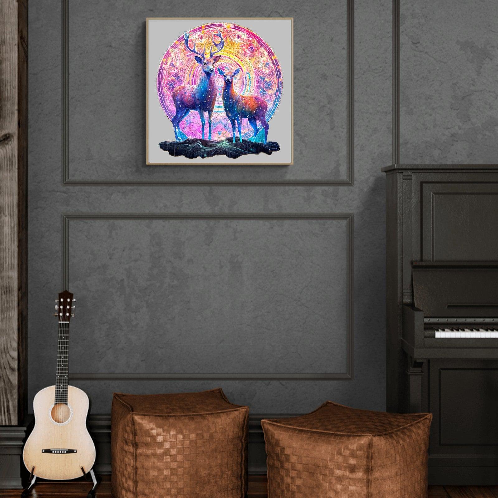 Moose Patron Saint Wooden Jigsaw Puzzle