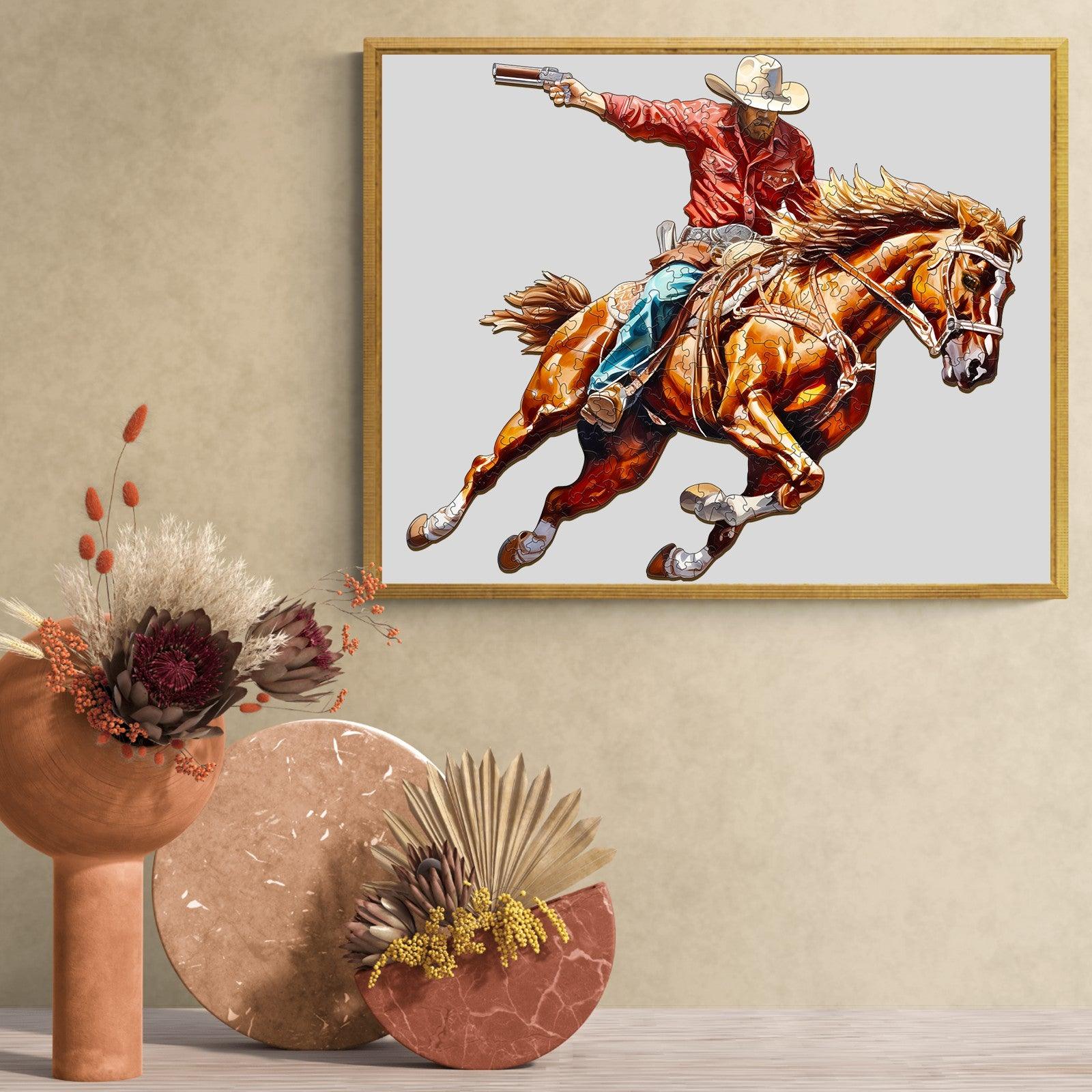 Cowboy-2 Wooden Jigsaw Puzzle