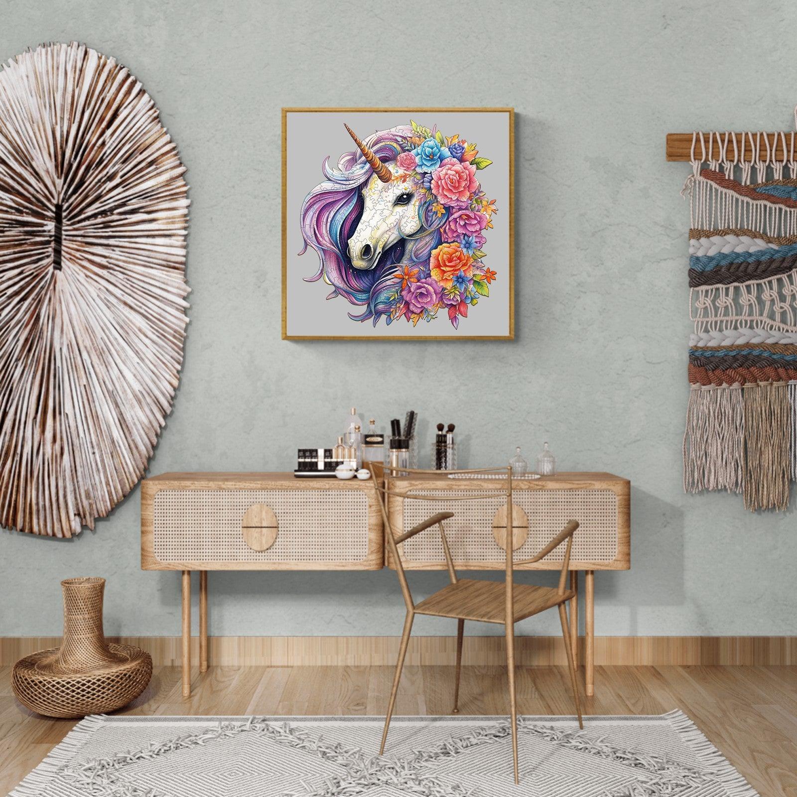 Rainbow Ponies Wooden Jigsaw Puzzle