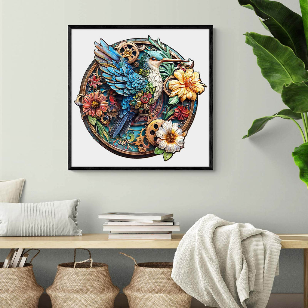 Graceful hummingbird-1 Wooden Jigsaw Puzzle