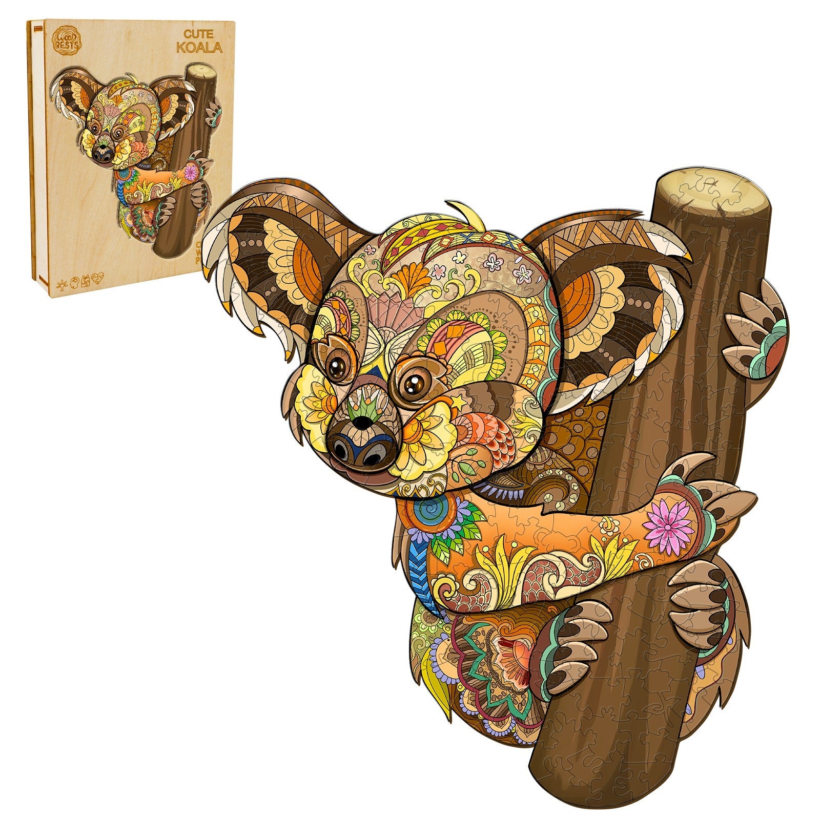 Cute Koala Wooden Jigsaw Puzzle