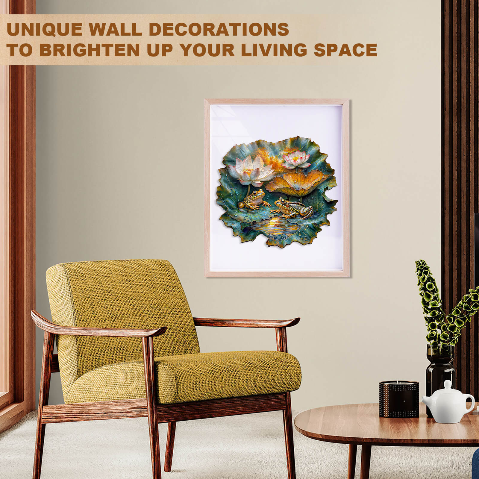 Lotus Serenade-2 Wooden Jigsaw Puzzle