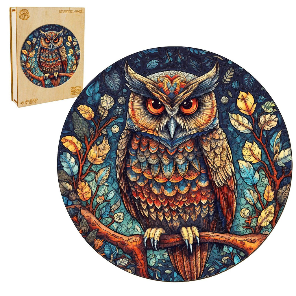 Mystic Owl Wooden Jigsaw Puzzle