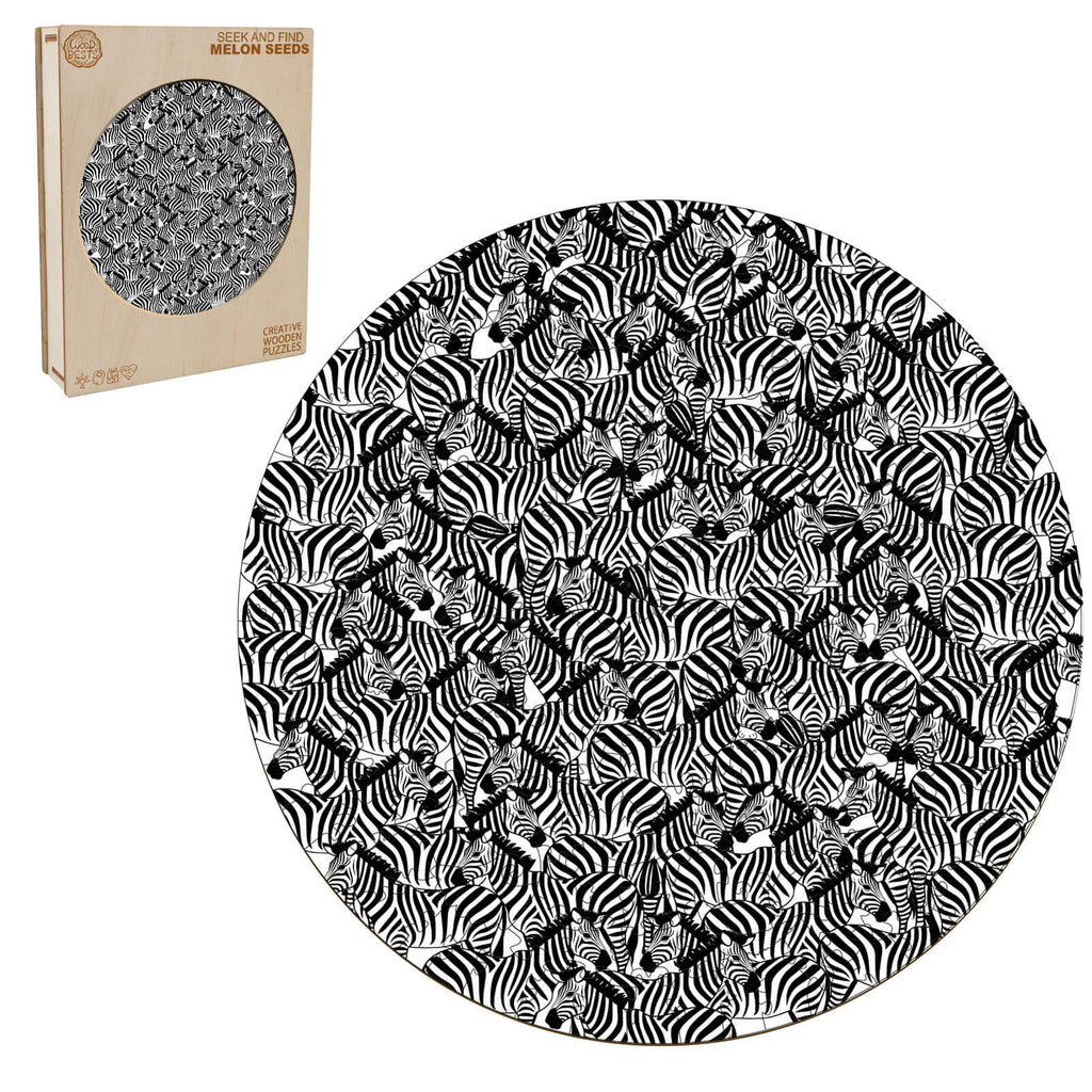 seek and find Melon seeds Wooden Jigsaw Puzzle
