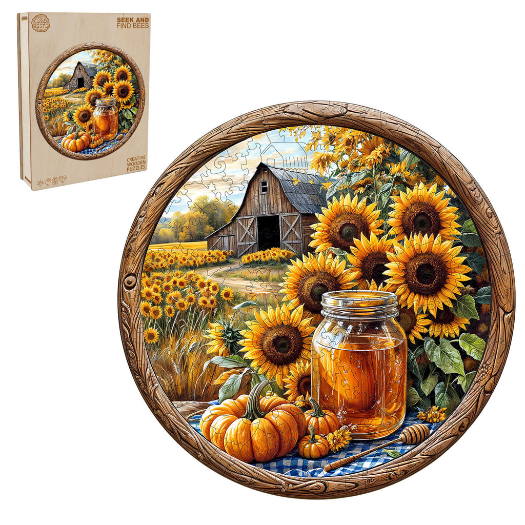 SEEK AND FIND BEES Wooden Jigsaw Puzzle