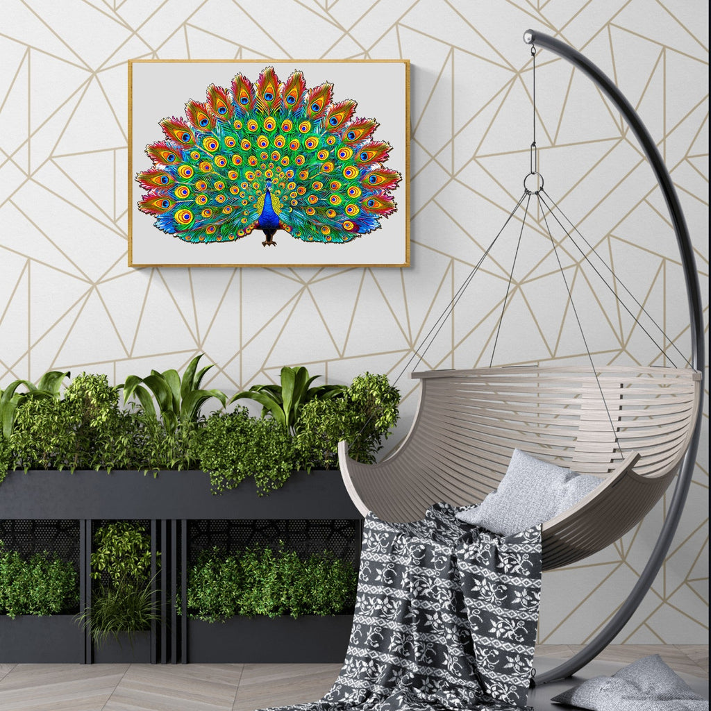 Beautiful Peacock Wooden Jigsaw Puzzle