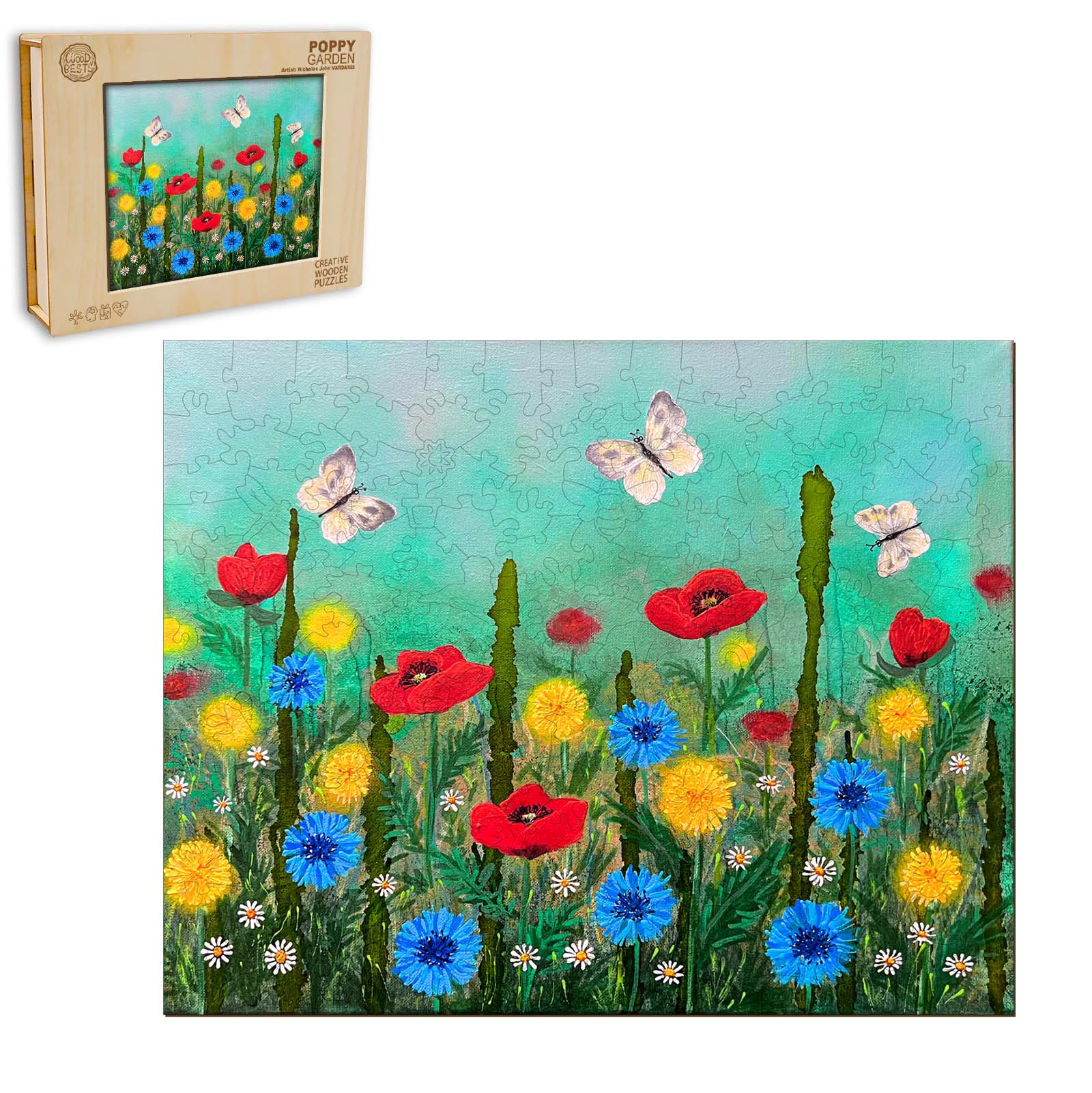 Poppy Garden - By Artist Nicholas John VARDAXIS