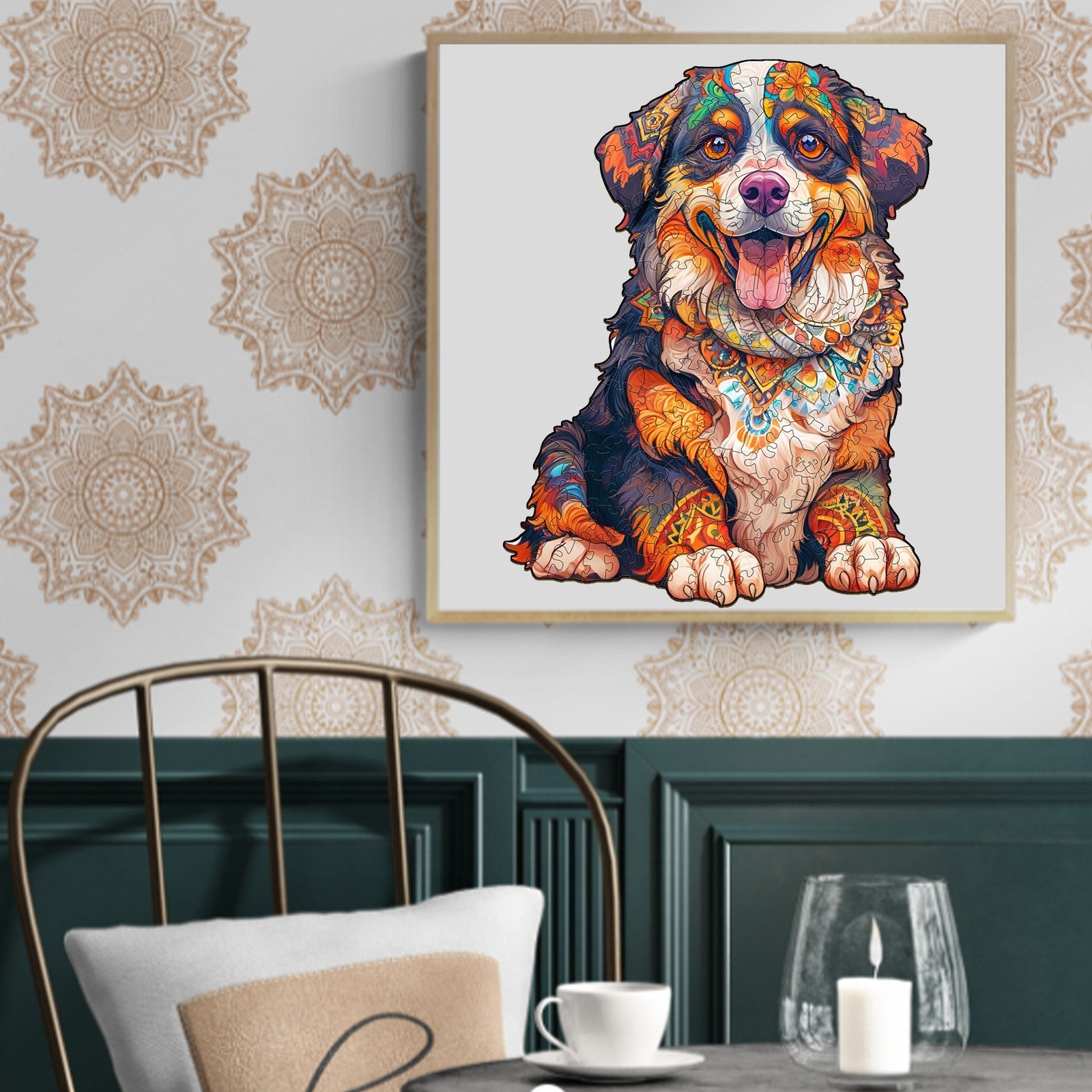 Bernese Mountain Dog Wooden Jigsaw Puzzle