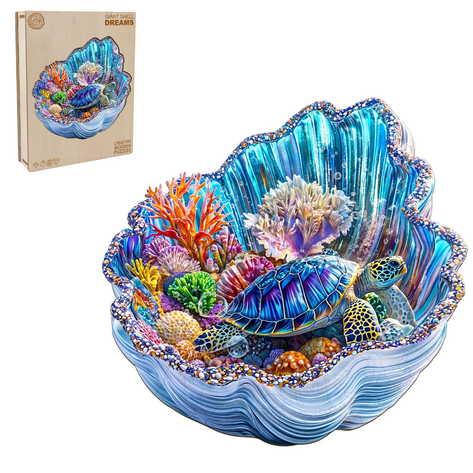 3D Giant Shell Dreams Wooden Jigsaw Puzzle