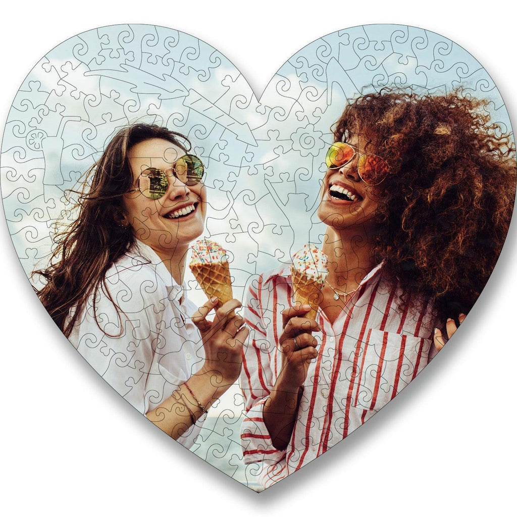 LOVE Style Personalized Friendship Photo Wooden Puzzle