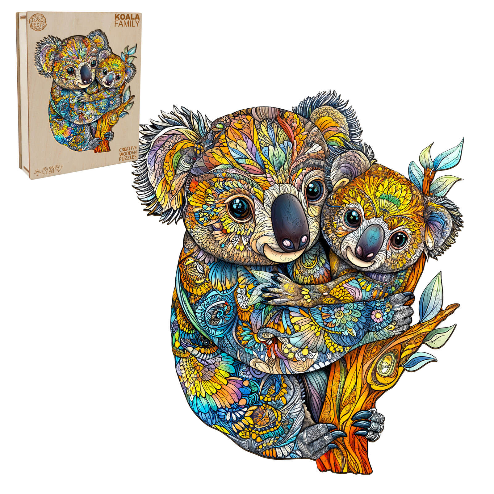 Koala Family Wooden Jigsaw Puzzle
