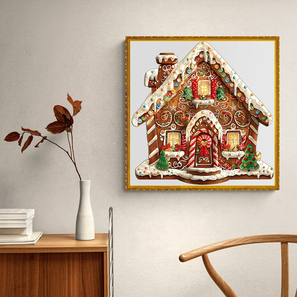 Christmas Gingerbread House-1 Wooden Jigsaw Puzzle