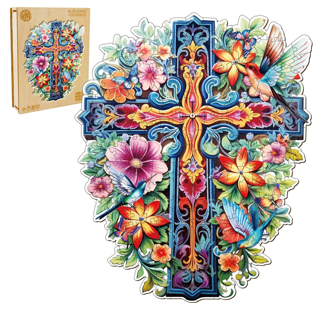 Blessing Cross-2 Wooden Jigsaw Puzzle