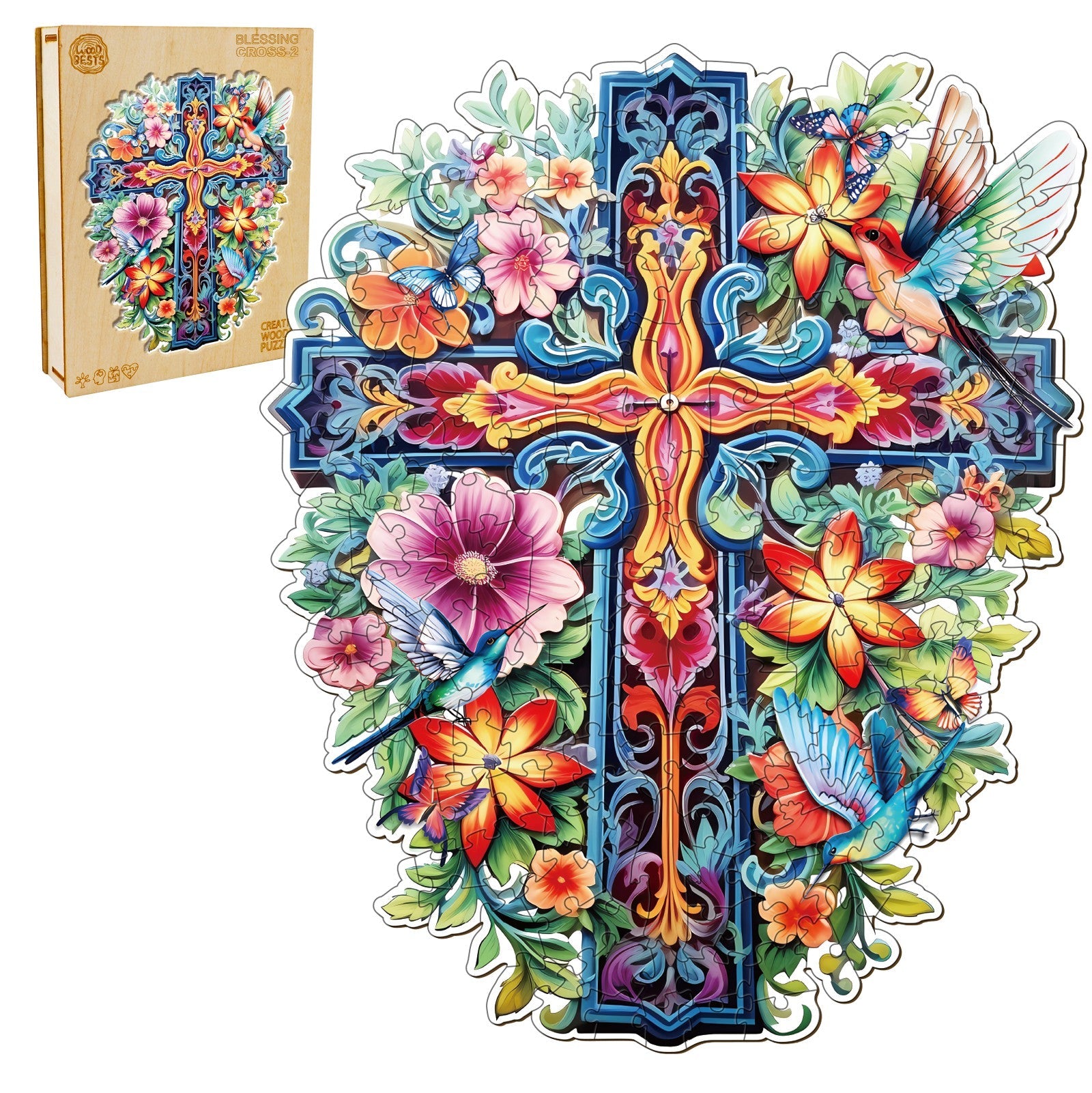Blessing Cross-2 Wooden Jigsaw Puzzle