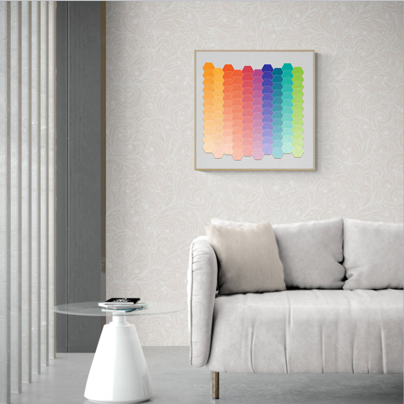 Rainbow Gradient Wooden Jigsaw Puzzle