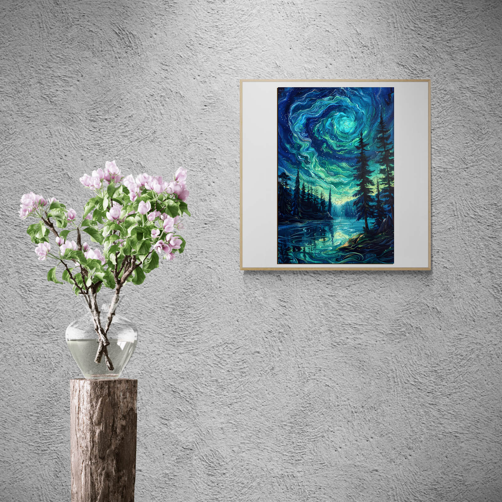 Night Aurora-2 Wooden Jigsaw Puzzle