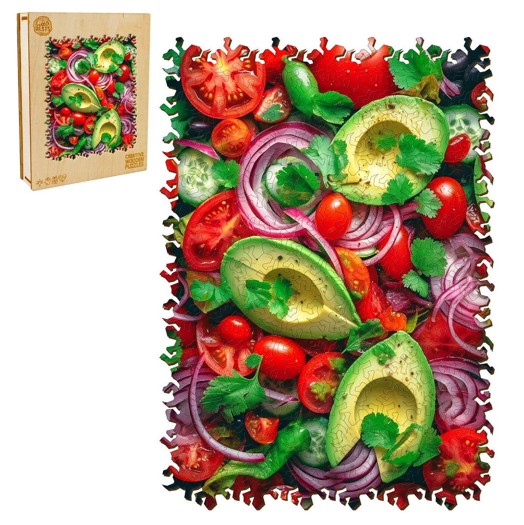 Vegetable Salad Wooden Jigsaw Puzzle