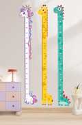 Unicorn Giraffe Dinosaur Baby Height Growth Chart Wall Sticker