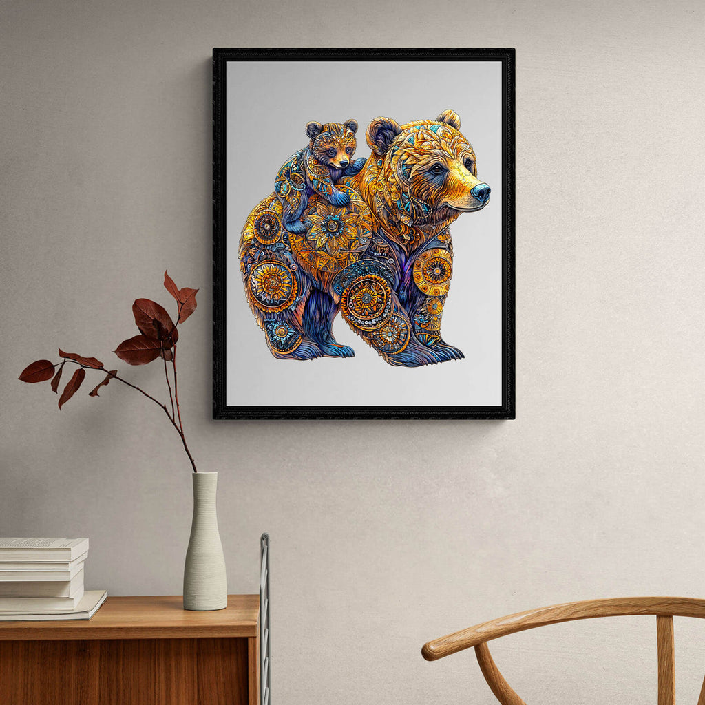 Mother Bear Wooden Jigsaw Puzzle