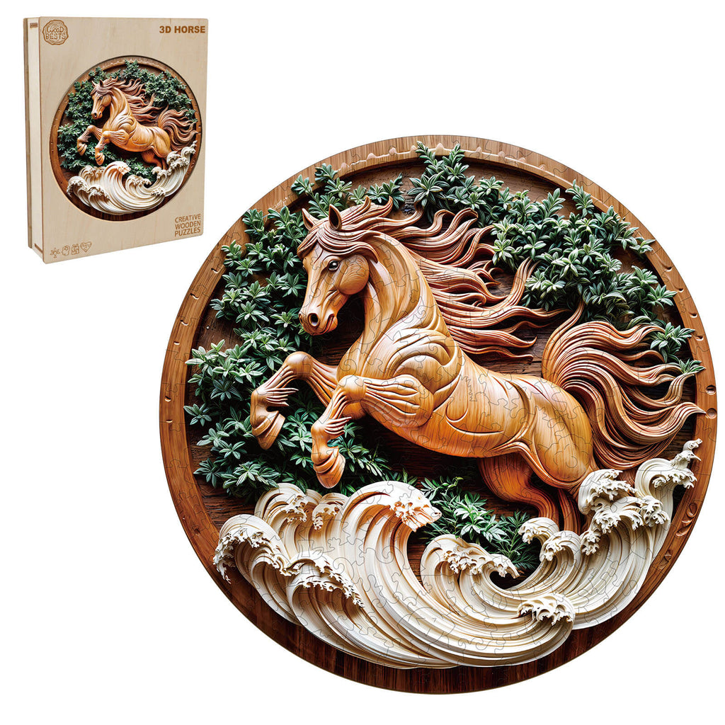 Horse-2 Wooden Jigsaw Puzzle
