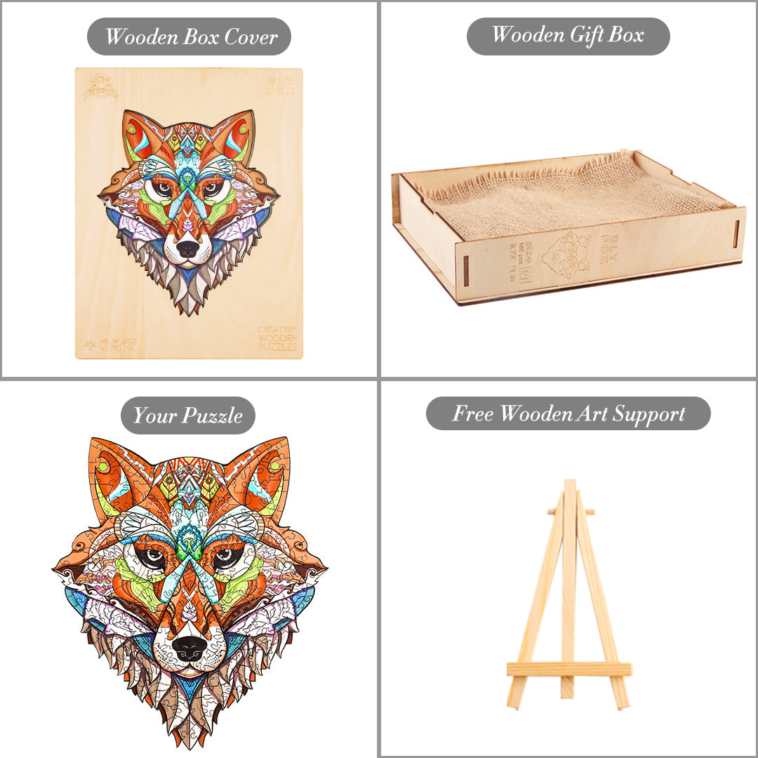 Sly Fox Wooden Jigsaw Puzzle
