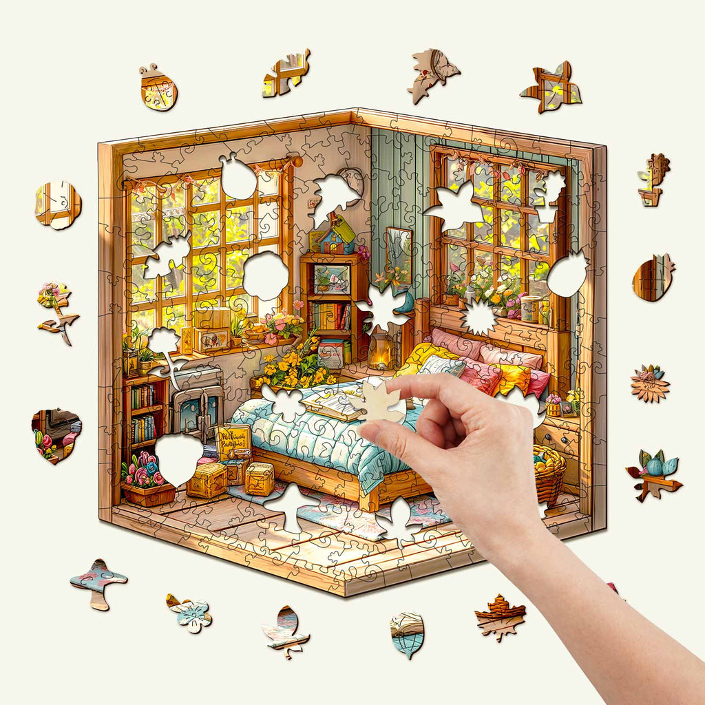 3D Warm Room Wooden Jigsaw Puzzle