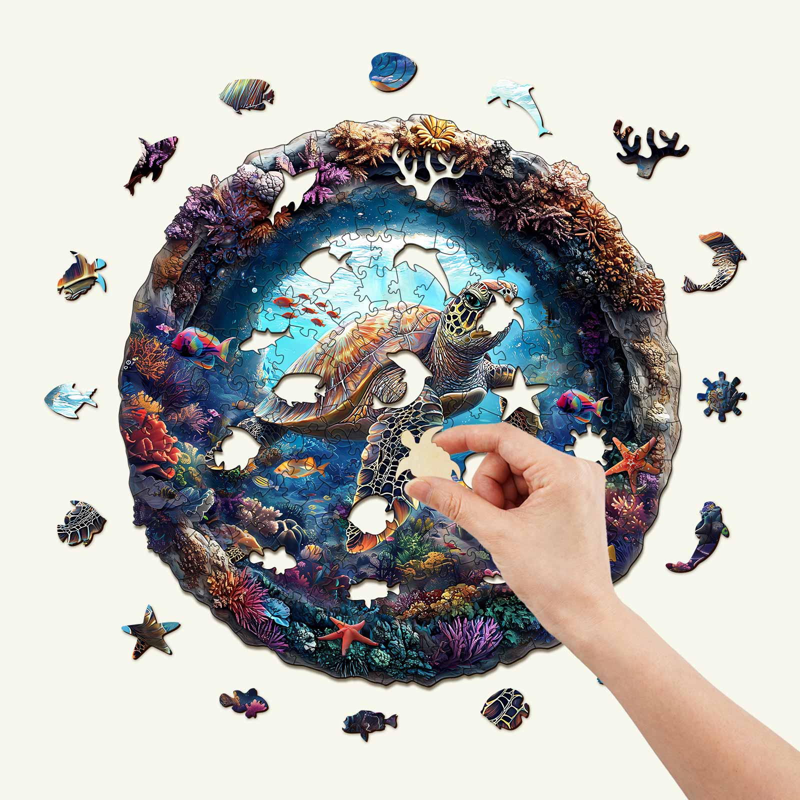 3D Turtle Wooden Jigsaw Puzzle