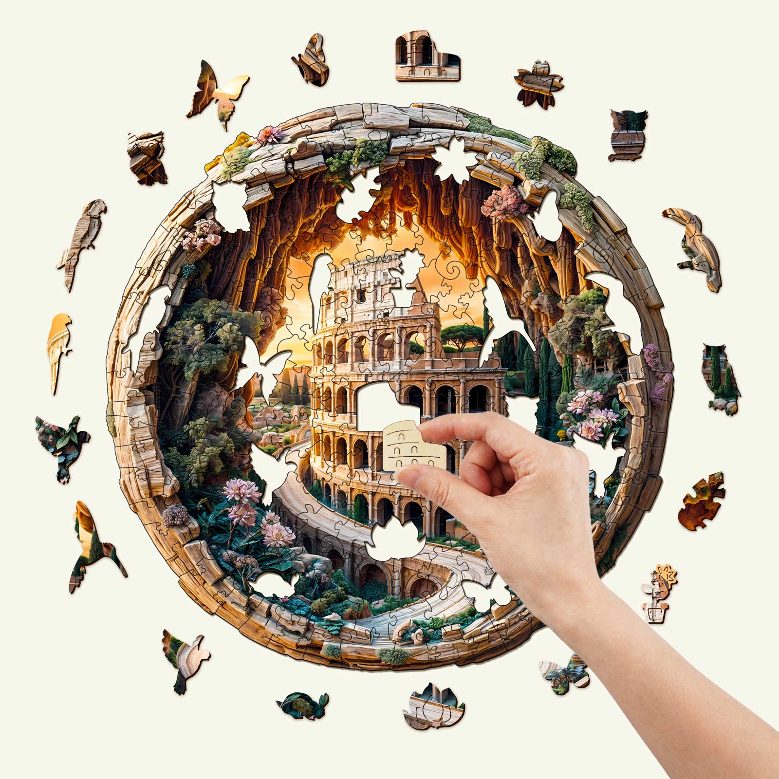 3D Colosseum Wooden Jigsaw Puzzle